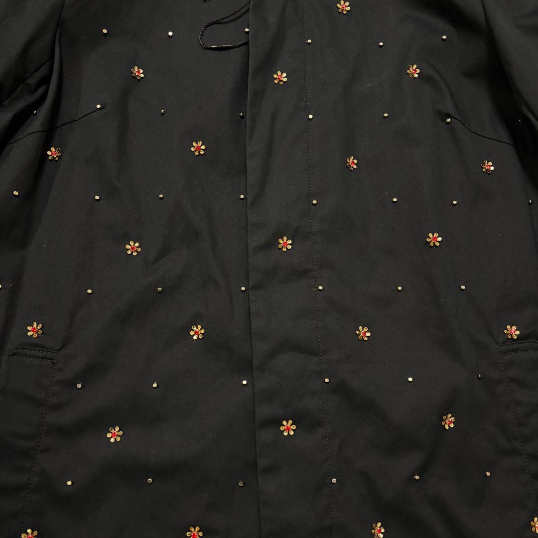 MUVEIL　花ビジュー　ドット　トレンチコート スプリング　38 M 