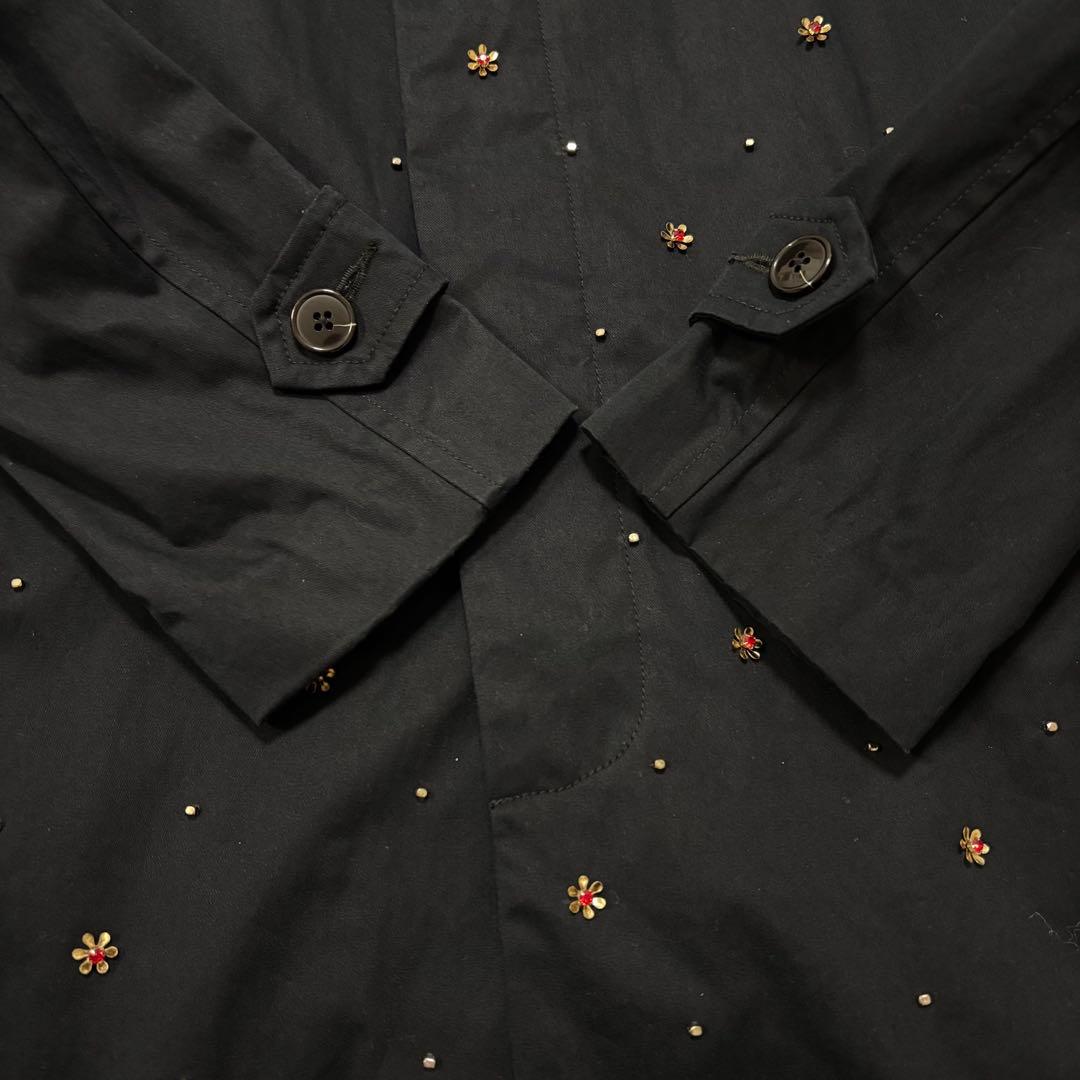 MUVEIL　花ビジュー　ドット　トレンチコート スプリング　38 M 