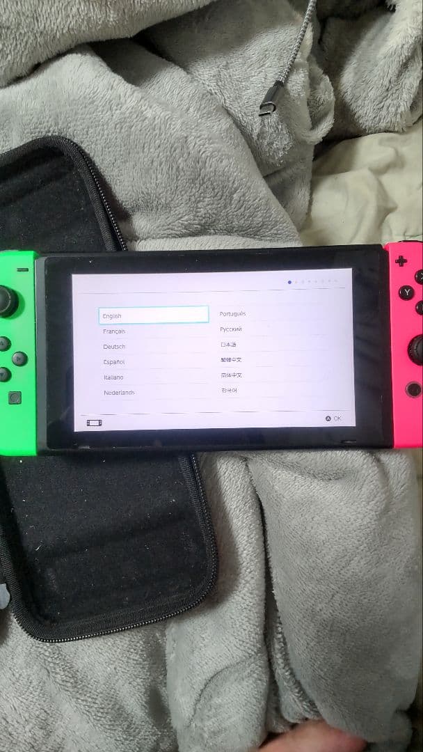 Nintendo Switch 本体 グリーン/ピンク 説明文をお読みください