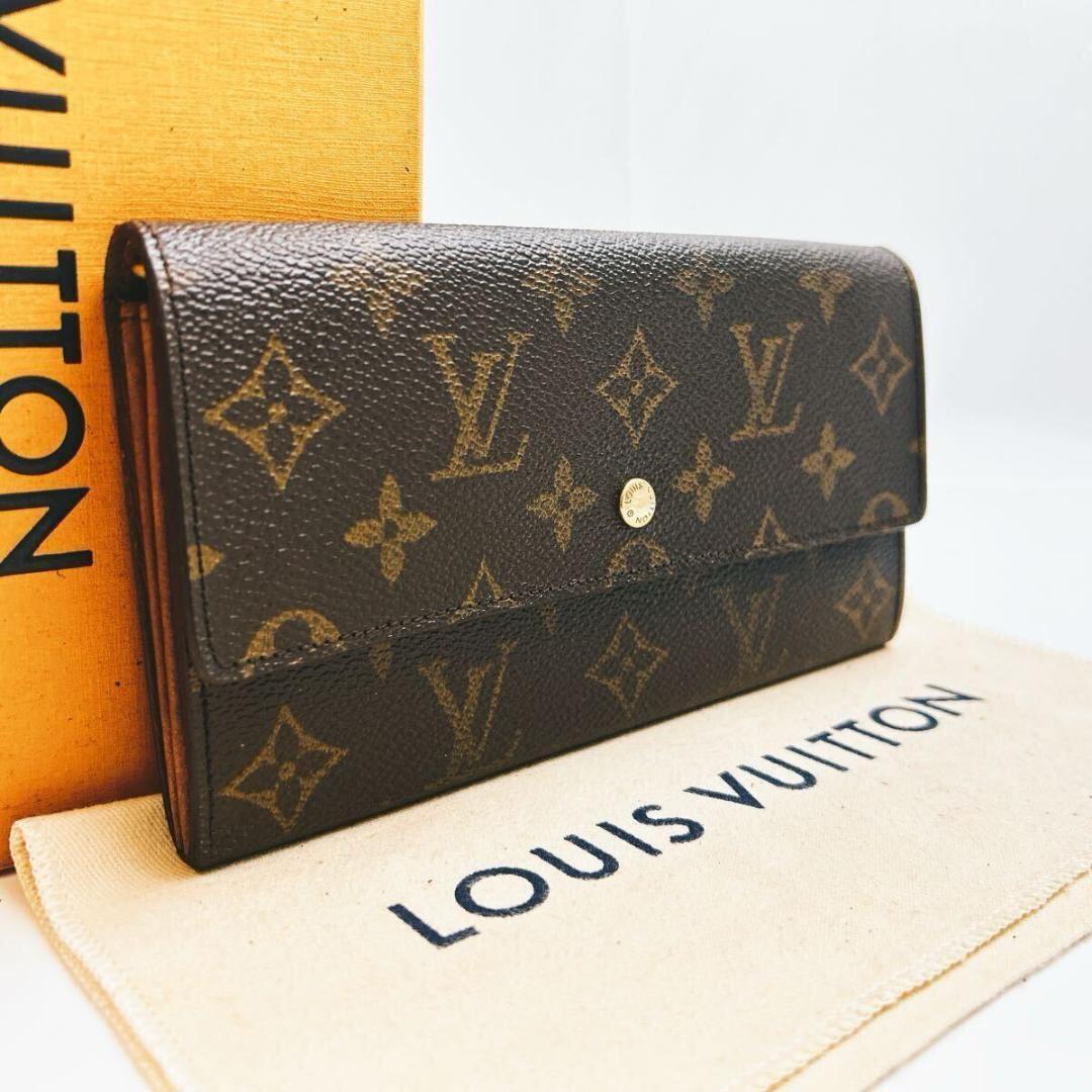 【極美品】 ルイヴィトン モノグラム ポシェット ポルトモネクレディ 長財布
