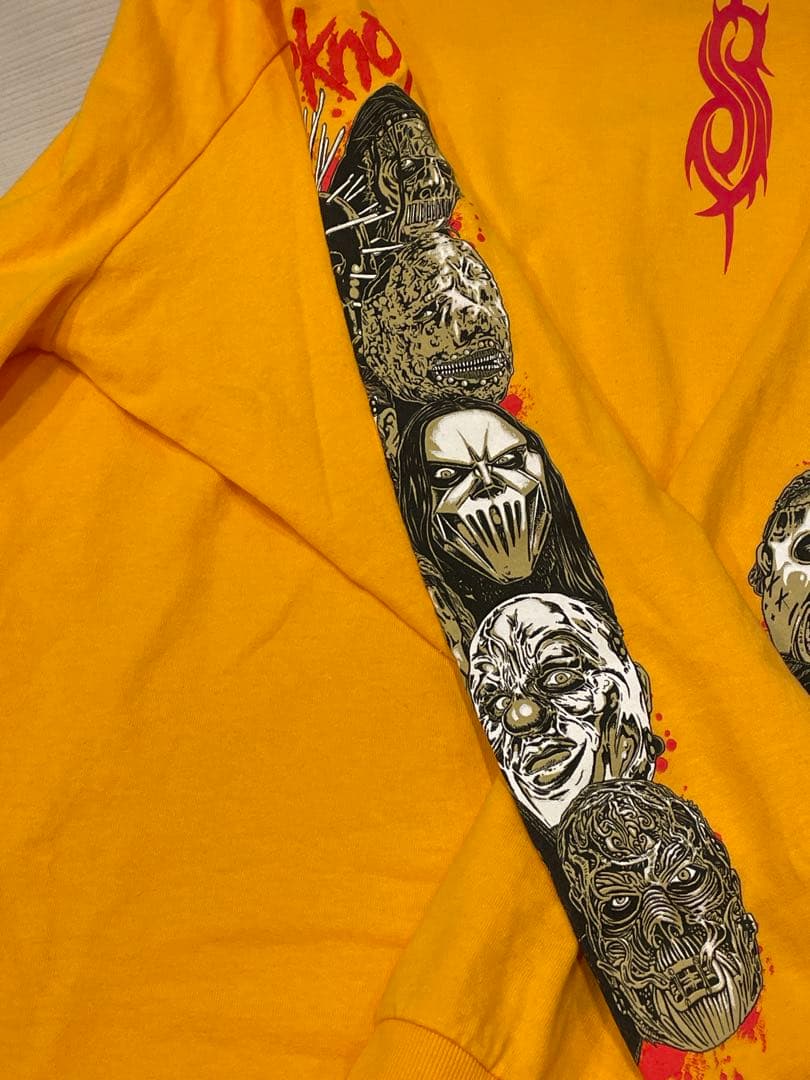 slipknot REBEL8 コラボ ロングスリーブTシャツ オレンジ XL