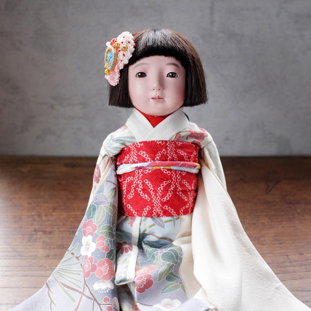 【可愛い市松人形１】優しいお顔の女の子