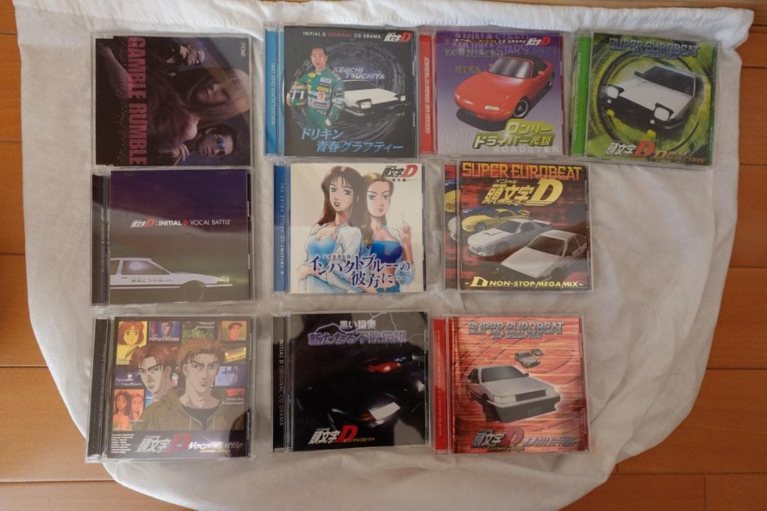 売切！「イニシャルD(頭文字D)　サントラCD他」19枚超美品のセット販売♪