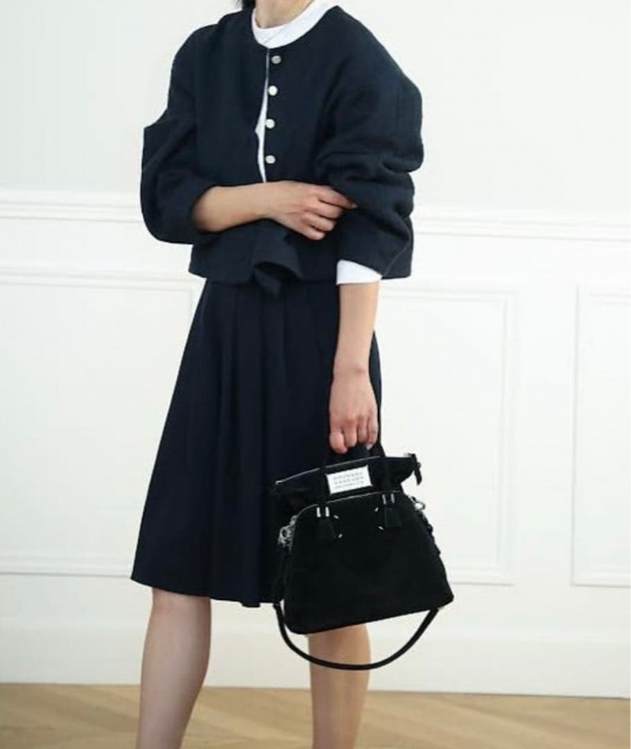 alors paris tweed jacket コンスタンス　ネイビー