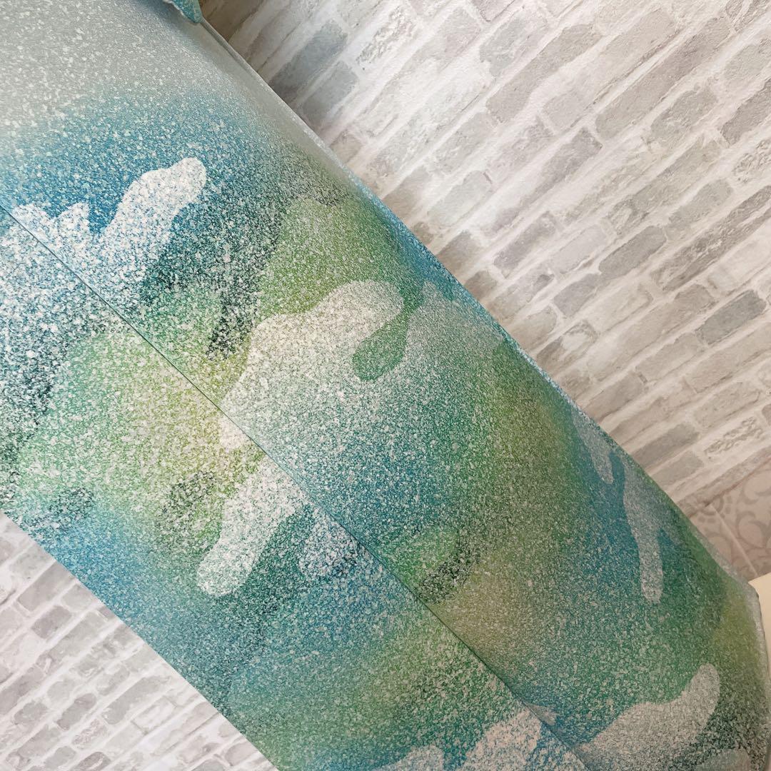 訪問着　フルセット　叩き染　爽やかなお色味　着物　L3