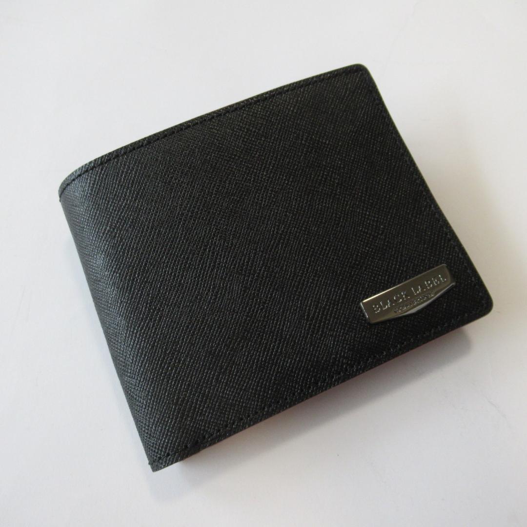 ブラックレーベルクレストブリッジ新品ブラック 2つ折りウォレット / 財布