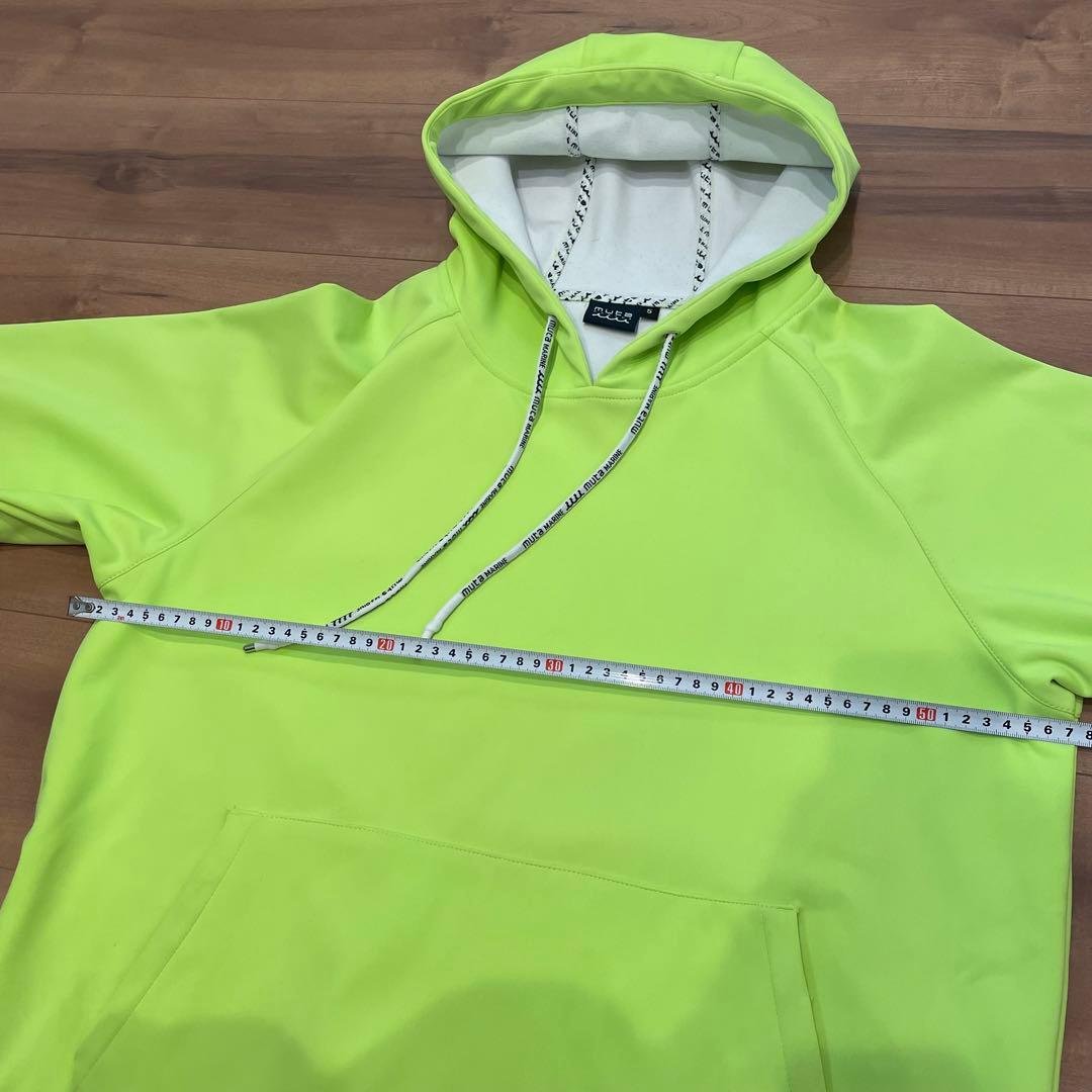 MUTA MARINE ムータマリン パーカー フーディ　蛍光イエロー サイズ5