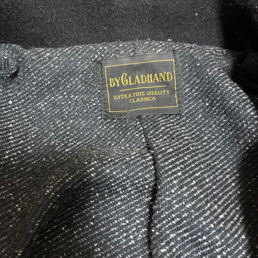 マ*ー様 BY GLADHAND ウールコート ジャケット ブラック L美品グラ