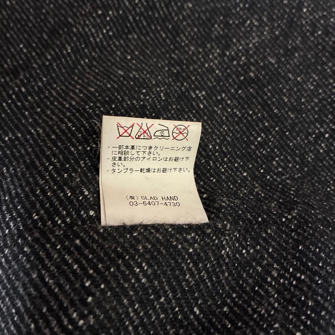 マ*ー様 BY GLADHAND ウールコート ジャケット ブラック L美品グラ