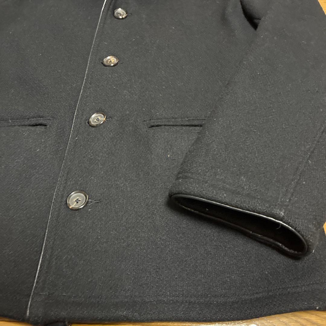 マ*ー様 BY GLADHAND ウールコート ジャケット ブラック L美品グラ