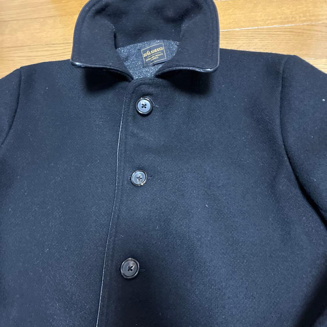 マ*ー様 BY GLADHAND ウールコート ジャケット ブラック L美品グラ