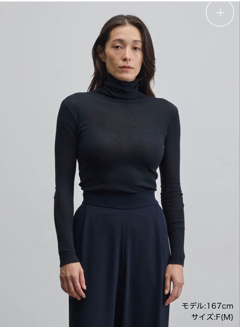 ソージュ soeju 新品未使用 カシミア混　タートルネックカットソー　L