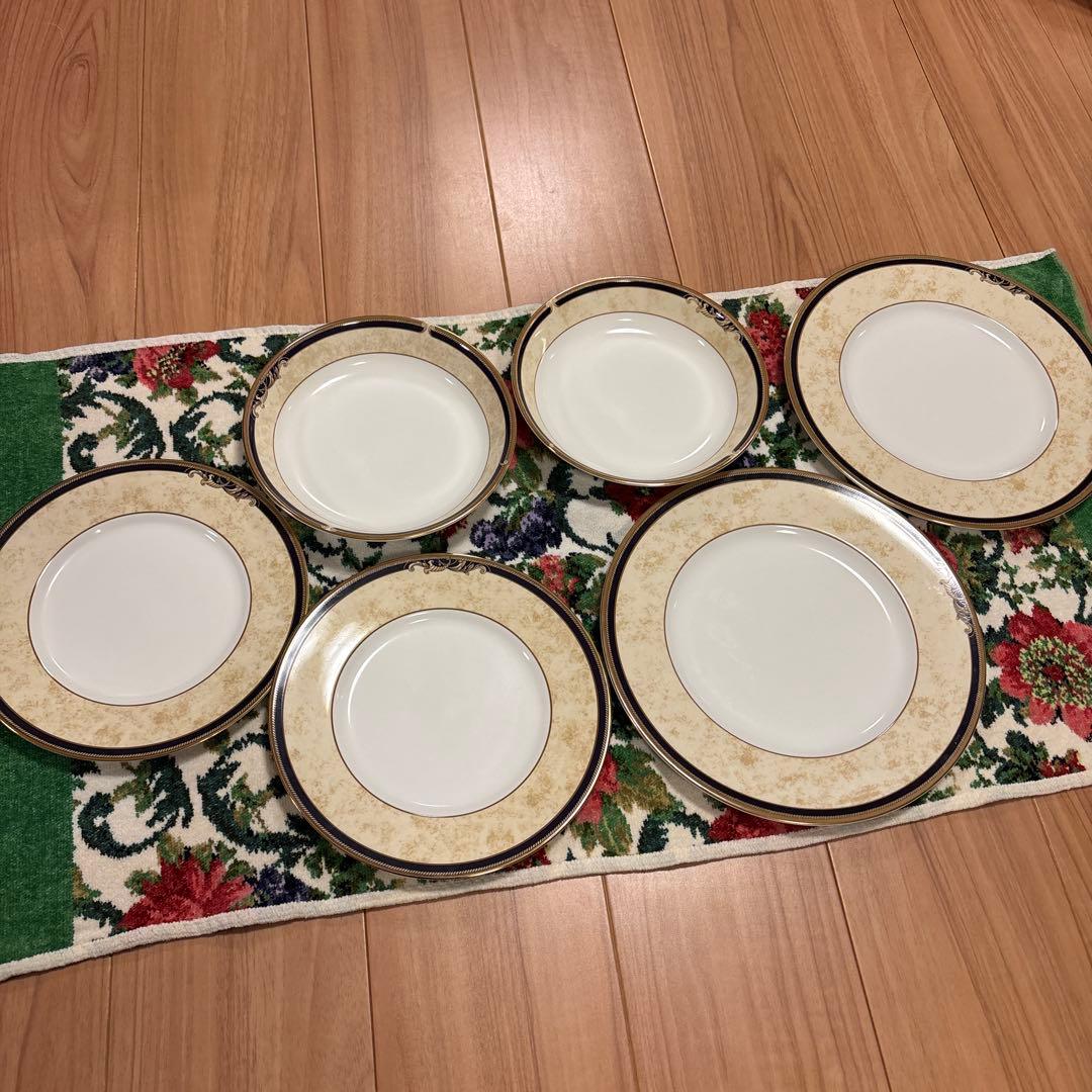 【ウェッジウッド】 コーヌコピアシリーズ　丸皿6枚セット