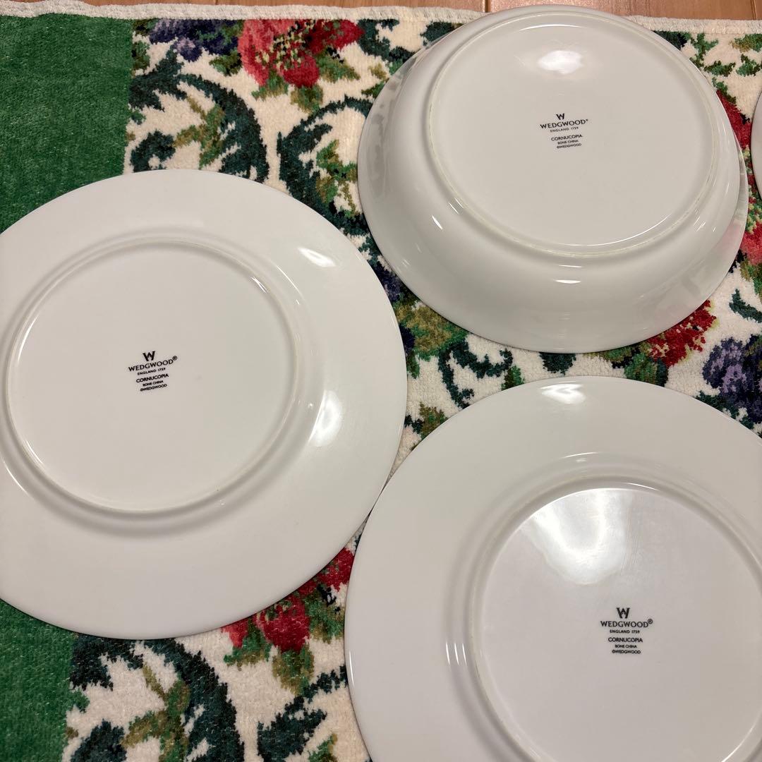 【ウェッジウッド】 コーヌコピアシリーズ　丸皿6枚セット