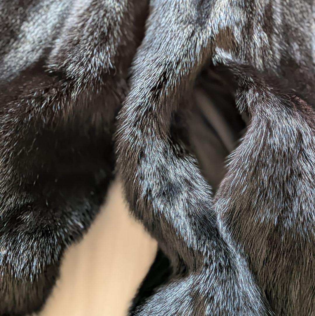 高級ミンクコート COFA認定 本毛皮 上品艶 女優襟