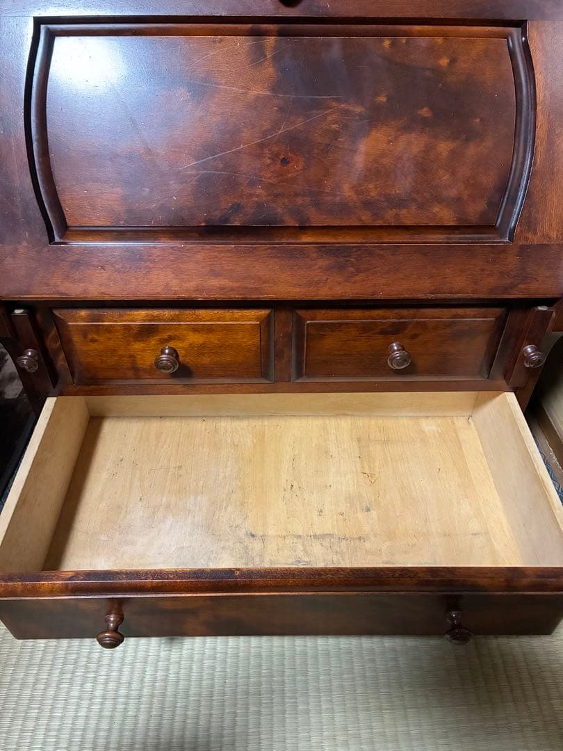 ライティングビューロー　文机　えぞインテリア　アンティーク家具