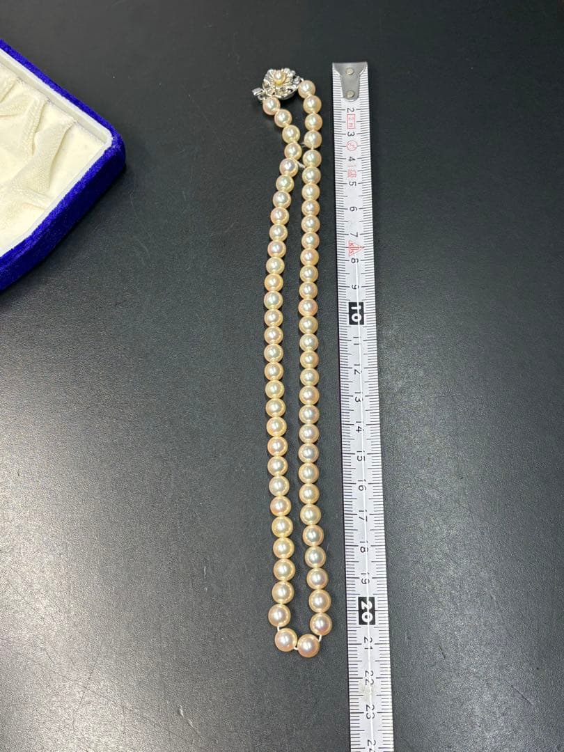 本真珠 パールネックレス イヤリング silver刻印 フォーマル アクセサリー