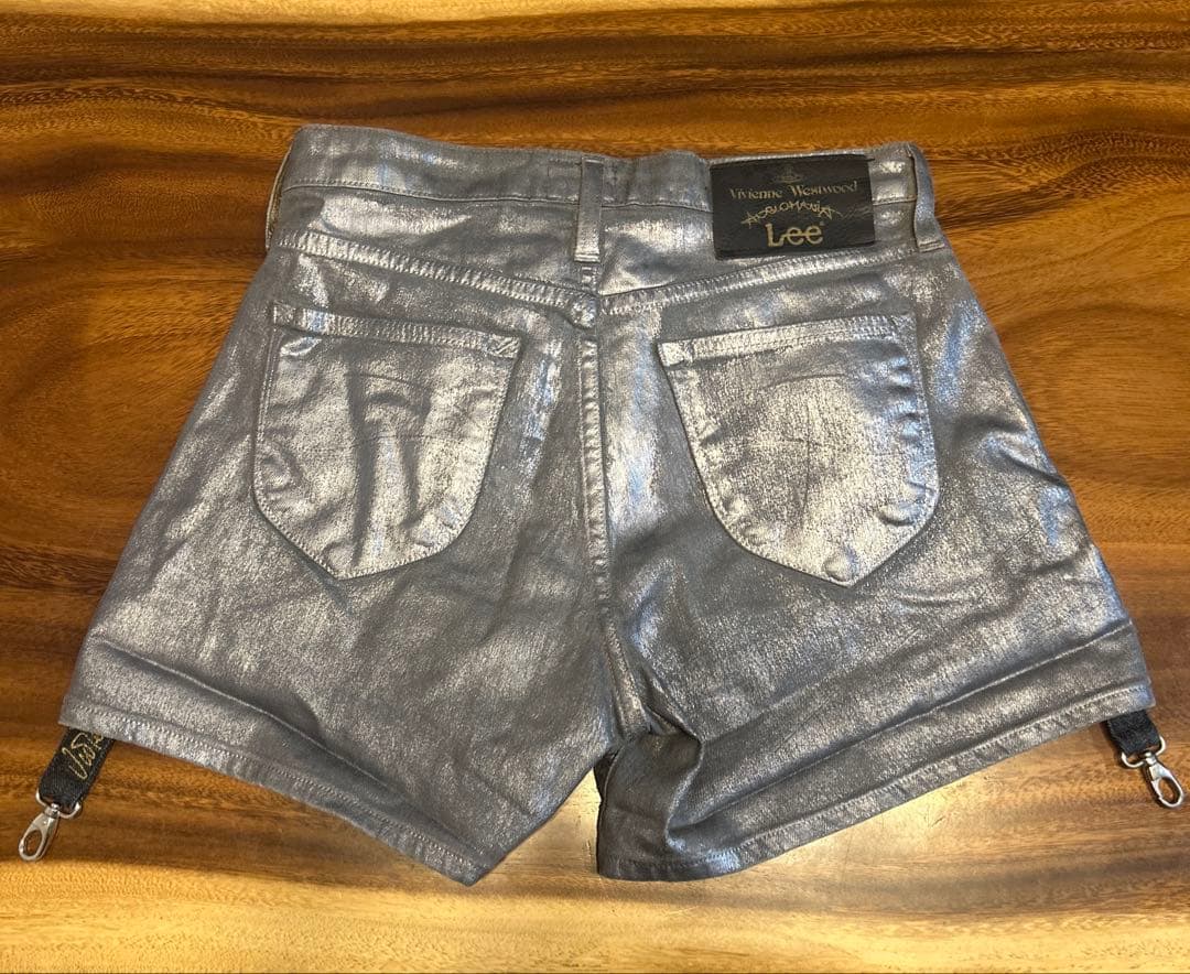 Vivienne Westwood Leeコラボデニムショートパンツ シルバー
