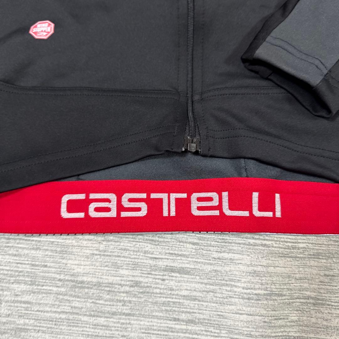 美品　CASTELLI WINDSTOPPER サイクルジャケット