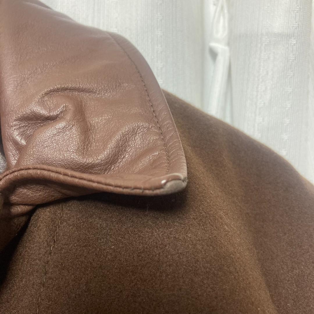 ▼HAI SPORTING GEAR スタジャン　90’ｓ　牛革　ブラウン