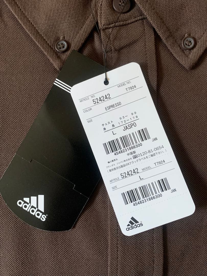 未使用 00s adidas vtg ボタンダウン シャツ CLIMALITE