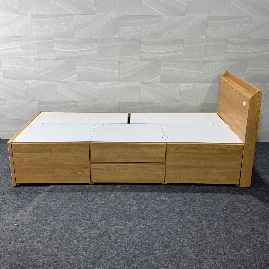 ニトリ シングル ベッドフレーム ジオチェスト 収納 格安 d5065