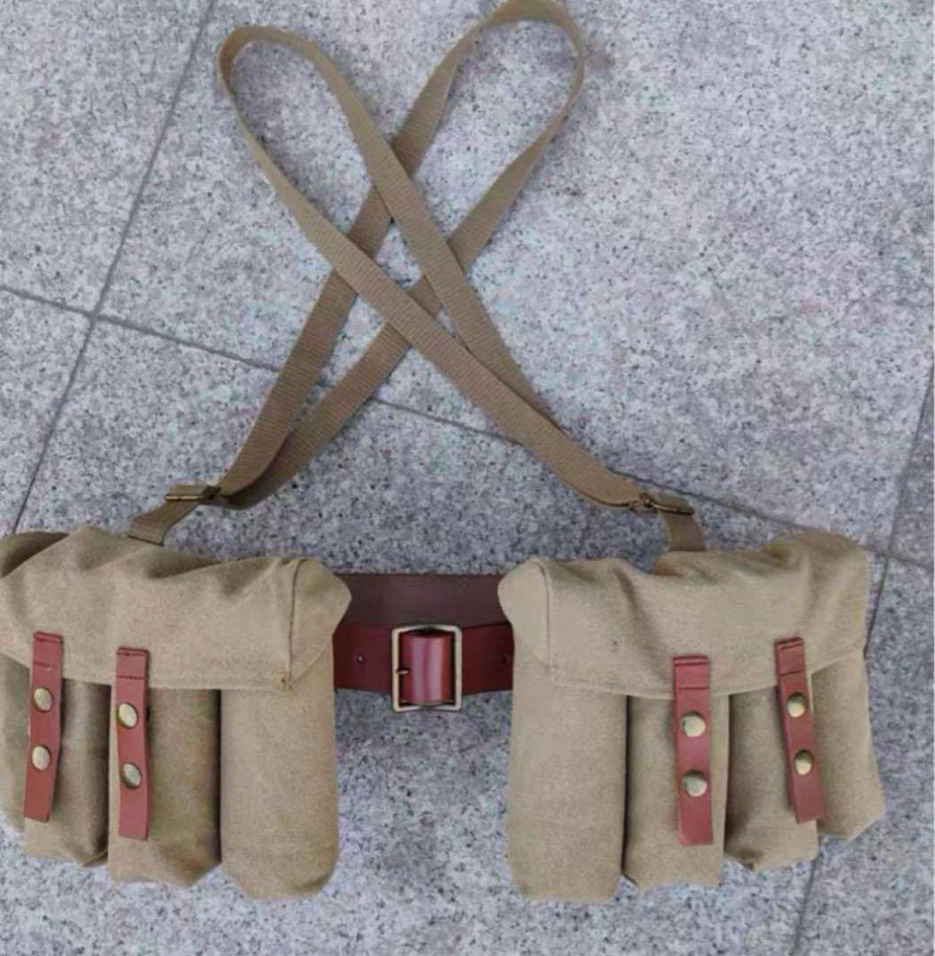 ★日本軍 八八、八九式重擲弾筒弾嚢セット（廉価版、複製品）帝国陸軍　海軍陸戦隊