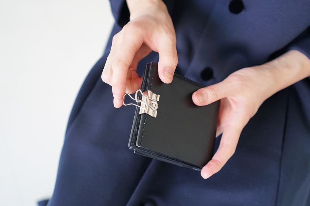 ED ROBERT JUDSON【GEM】クリップ　ハーフウォレット 黒 財布