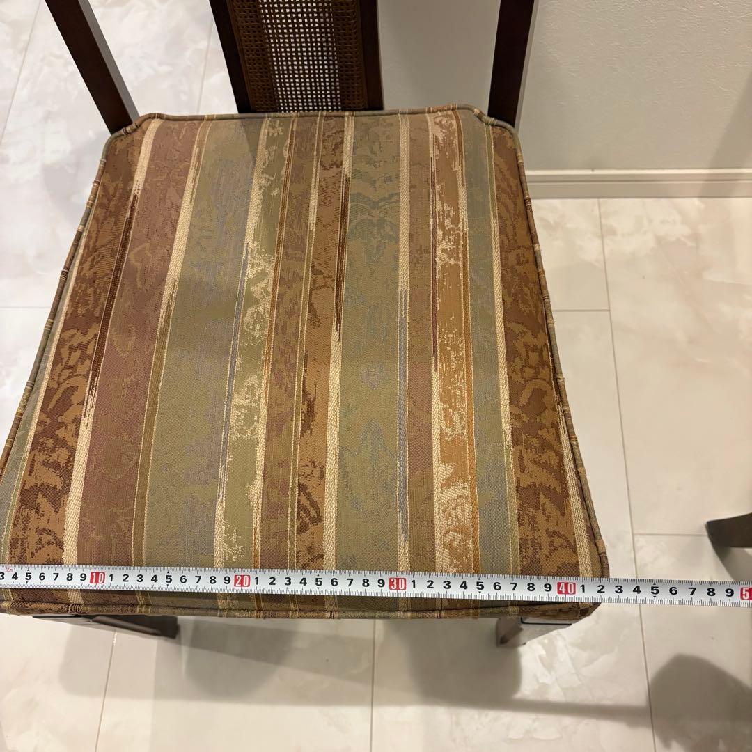 【maruni/マルニ木工】地中海シリーズダイニングチェア1脚アンティーク美品④