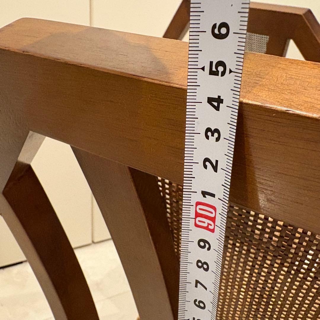 【maruni/マルニ木工】地中海シリーズダイニングチェア1脚アンティーク美品④