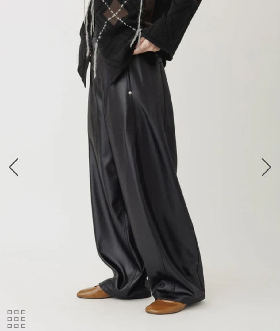 未使用　ADAM ET ROPE FEMME グロスボンディングコクーンパンツ