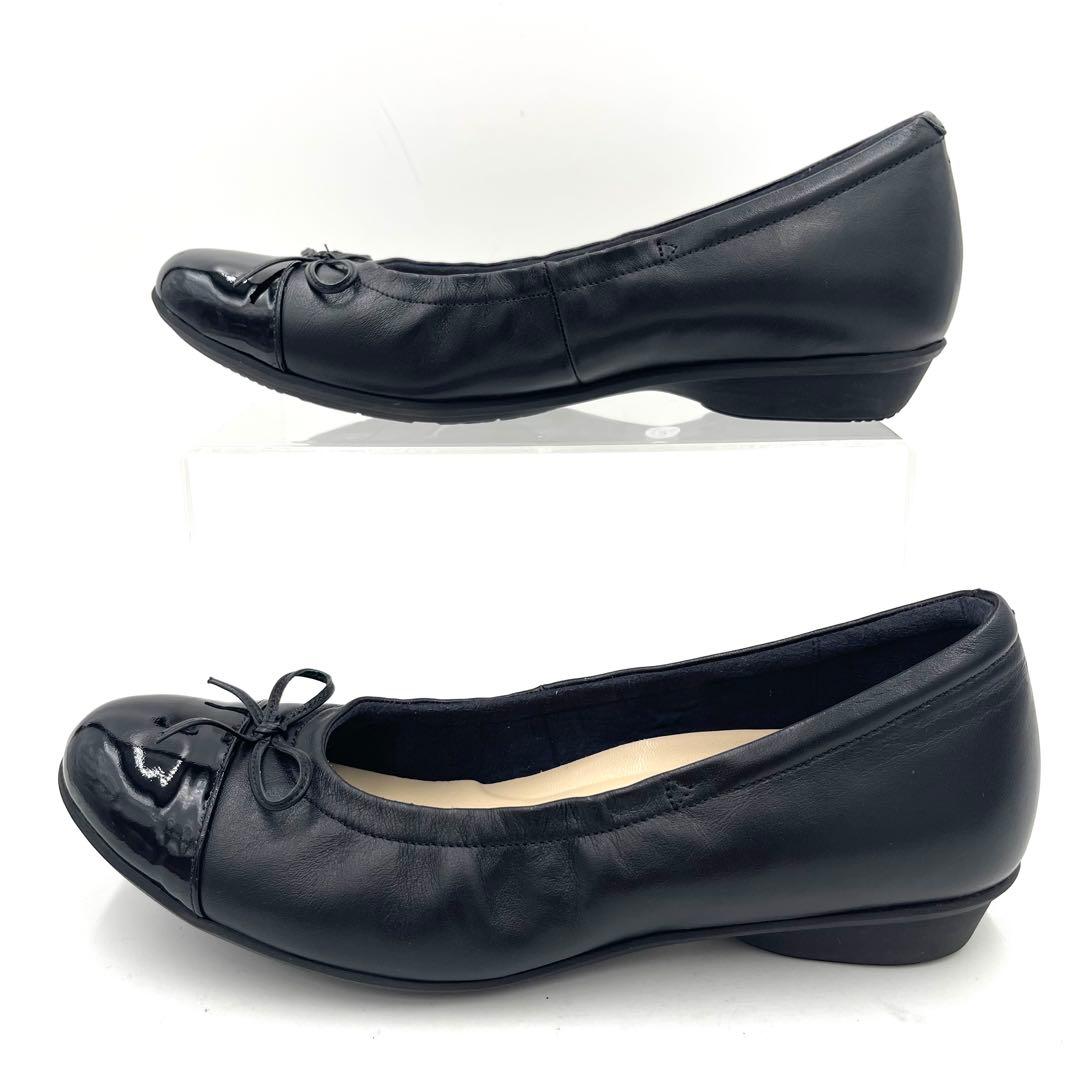 7LS11_ 絵美様　アシックスウォーキング ペダラ ローヒールパンプス レザー