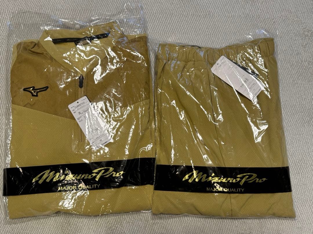 【ストレッチ／防風／ミズノプロ】テックシールドジャケット(ハーフZIP)