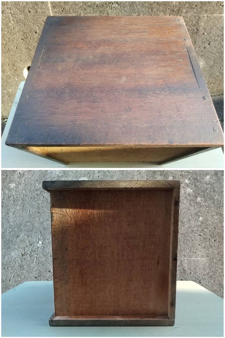 【O-1258】木棚 小物入れ 引き出し 昭和レトロ アンティーク