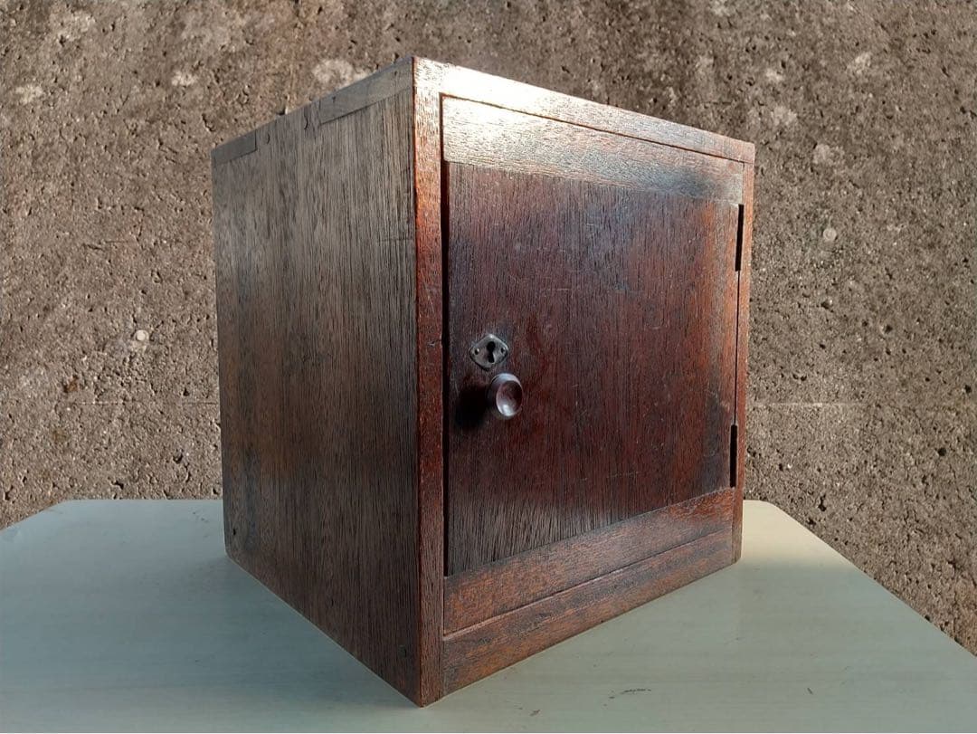 【O-1258】木棚 小物入れ 引き出し 昭和レトロ アンティーク