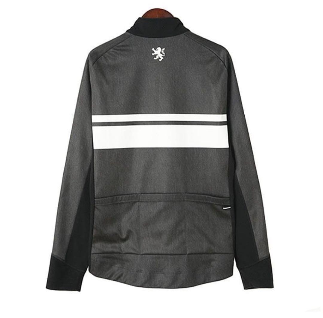 ■新品■　カペルミュール　M　サーモジャケット ボーダー ブラックデニムプリント