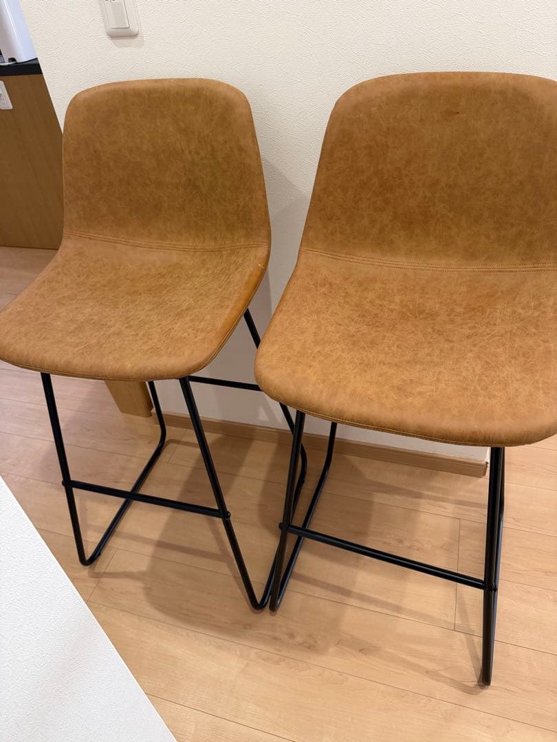 バーチェア　ハイチェア　2脚