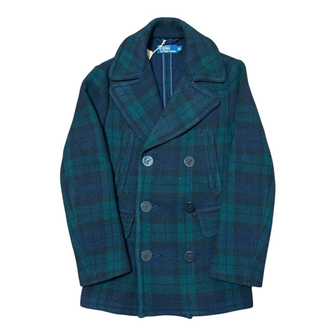 美品POLO Ralph Lauren Black Watch Pea Coat
