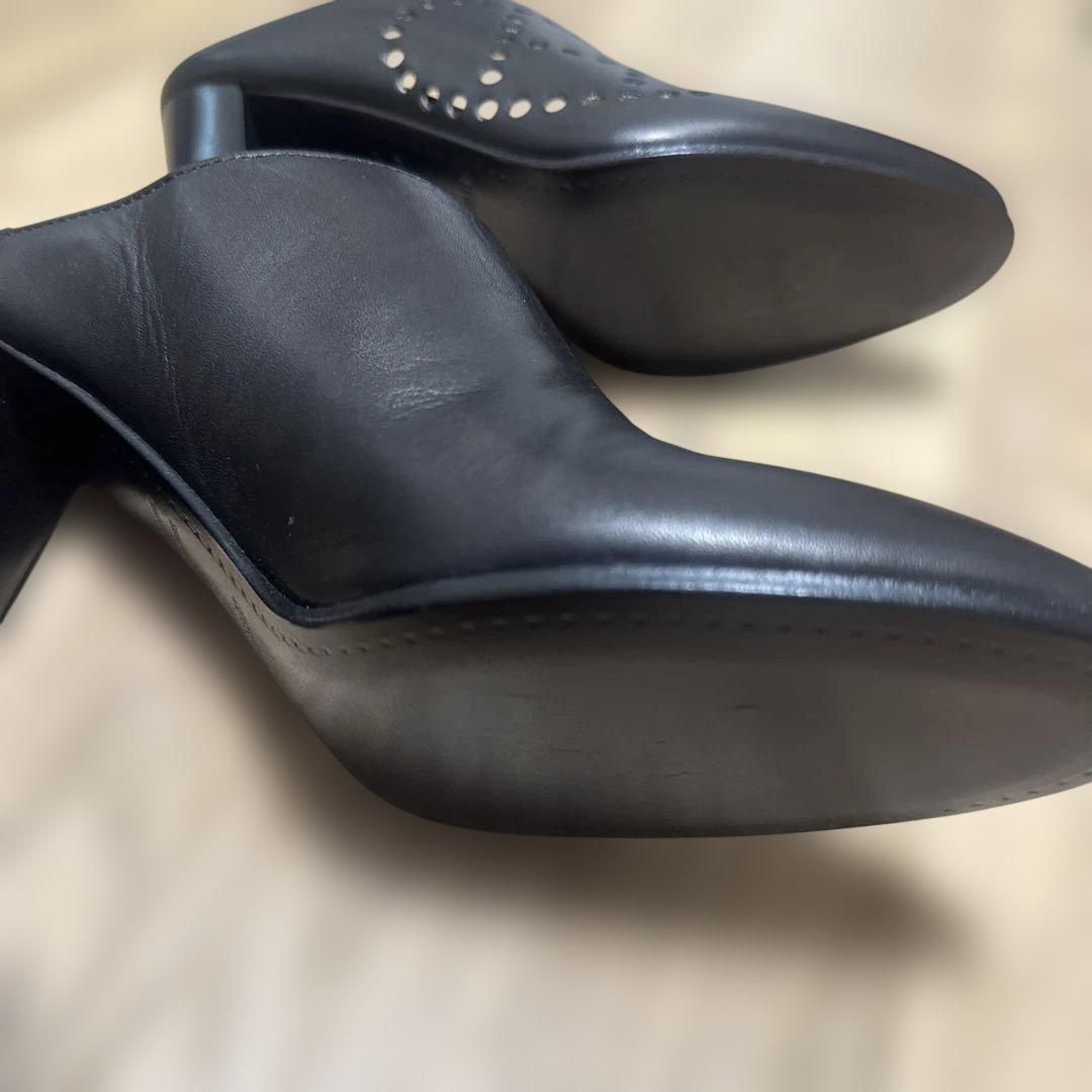 エルメス黒ミュール