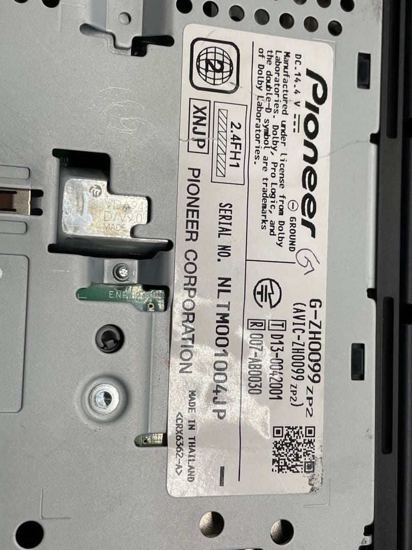 カロツシェリアavic-zh0099 BLUETOOTH OK CD DVD