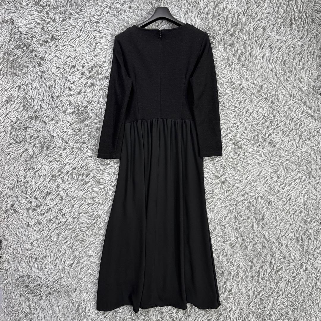 美品✨20AW セオリー ドッキングフレアドレスワンピース seol 長袖 38
