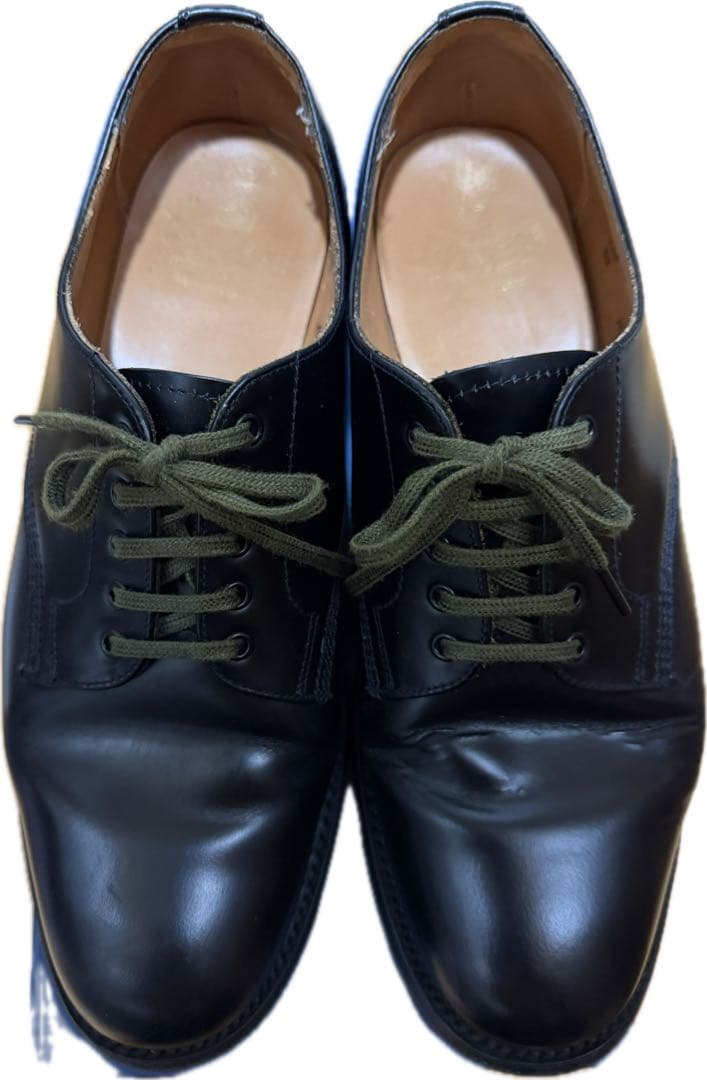 か*つ様 SANDERS サンダース ミリタリープレーントウオフィサーシューズ