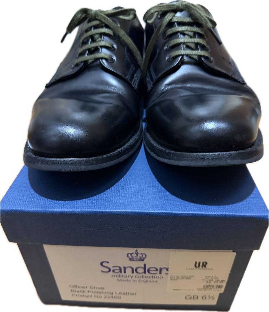 か*つ様 SANDERS サンダース ミリタリープレーントウオフィサーシューズ