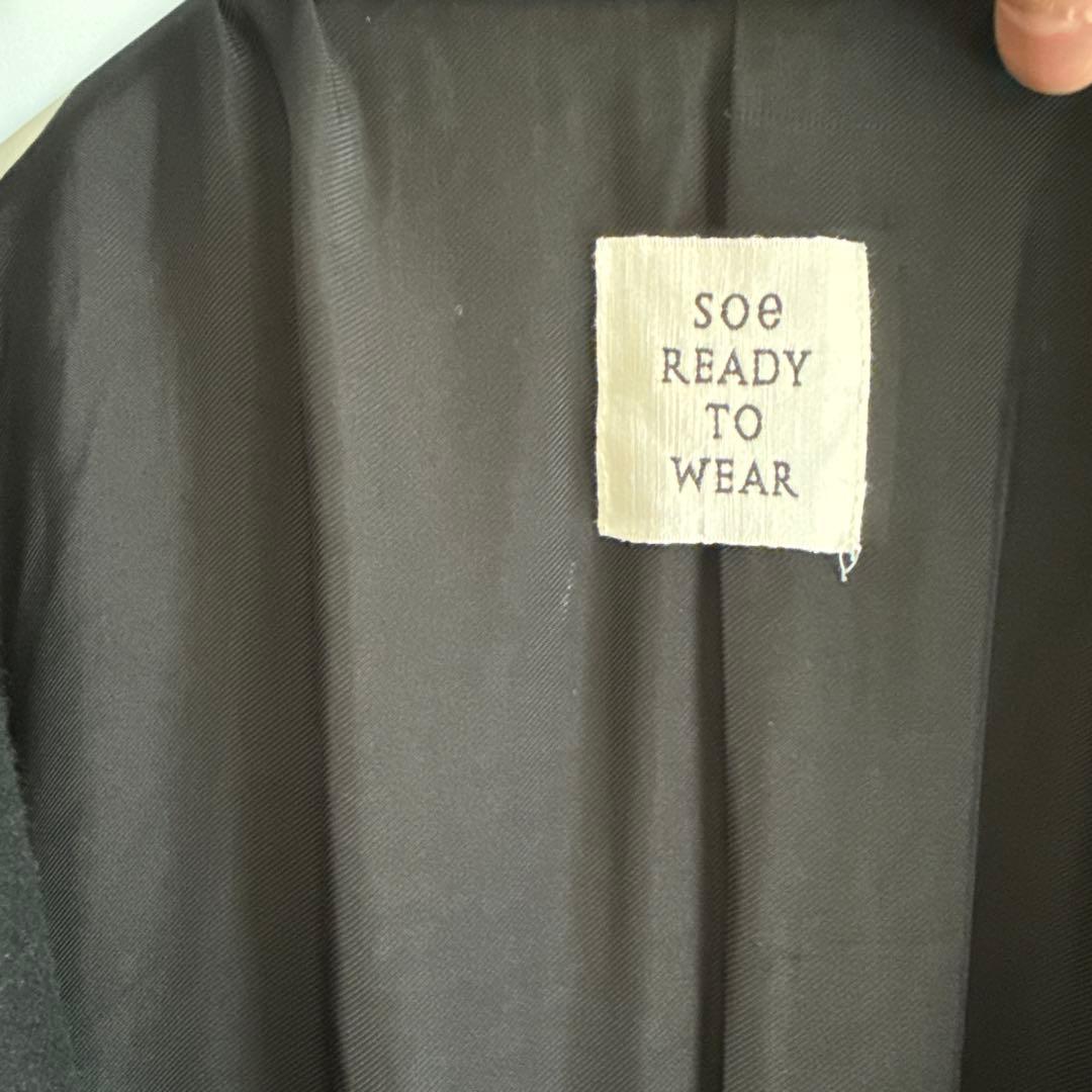 masaSOEウール100%Long Coat 黒