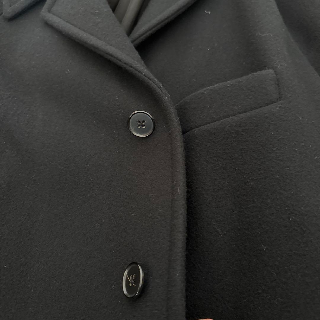 masaSOEウール100%Long Coat 黒