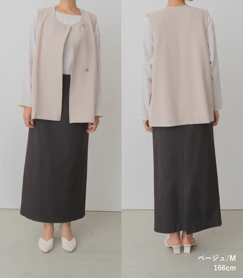 新品【はらちゃん × rrrrrrrrr】 オールシーズンジレ│ベージュ│S