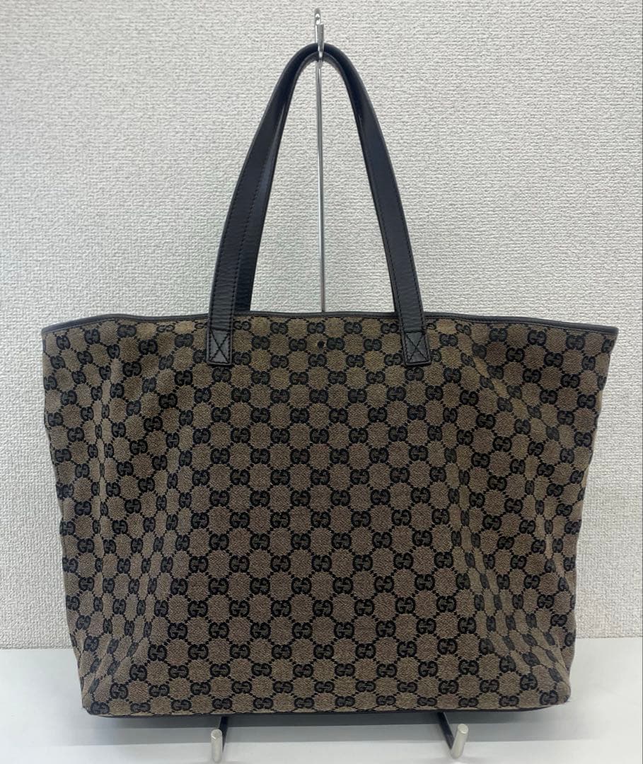 GUCCI グッチ キャンバス トートバッグ ブラウン