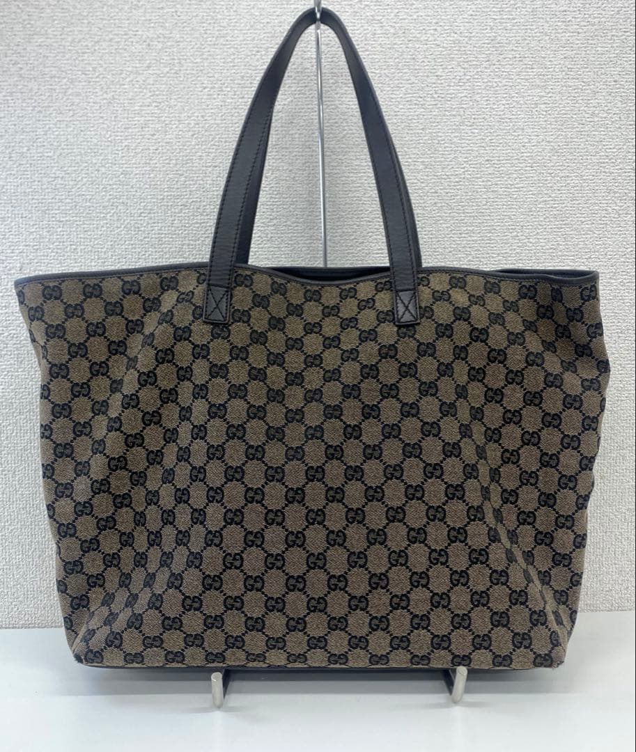 GUCCI グッチ キャンバス トートバッグ ブラウン