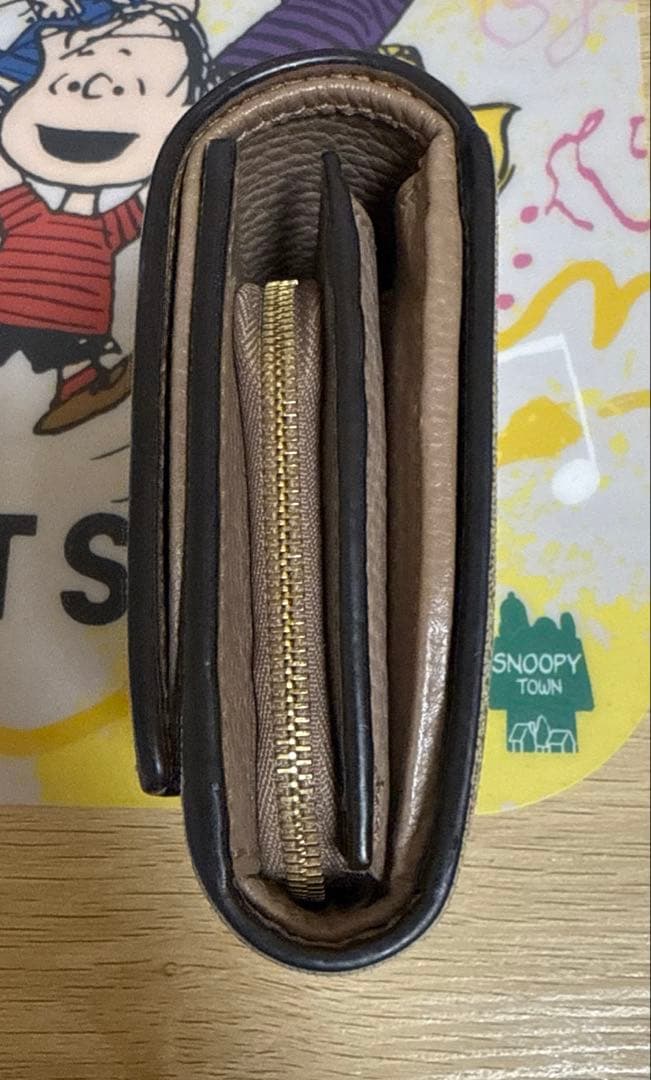 GUCCI グッチ マーモント GG柄 2つ折り 財布 ピンクベージュ