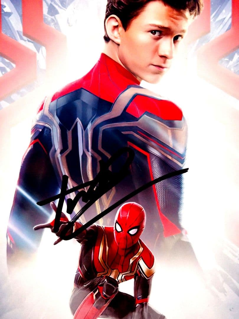 トム・ホランド直筆サイン入り2Lサイズ写真…スパイダーマン